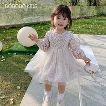 뽀뽀뽀 아동복 여아 트윙클 샤 원피스 유아 레이스 샤 아동 아기 가을 옷 촬영 행사 룩