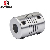 3D프린터 관련 부품 용품 플렉시블 커플링 커플러 샤프트 5mm 6mm 6.35mm 8mm 10mm 모터 조 4 세트 나사, 06 5mm to 6mm