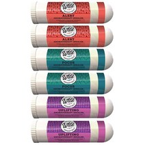 Wild Essentials 농축 6 아로마테라피 비강 흡입기 멀티 팩 100 천연 치료 등급 에센셜 오일로 제작되어 경고 집중력 및 결정에 도움이 됩니다