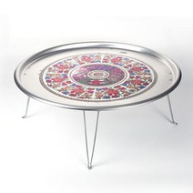 밥상 다과상 술상 찻상 옛날 양은 밥상 교자상 62CM, 왕왕대4호62cm