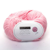 삼남뜨개실 오가닉코튼 10+1 코바늘실 가방실 털실 옷실 50g 뜨개질실 면사, 오가닉코튼50g 07 베이비핑크