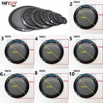 스피커통 매장용 스피커 diy 만들기 HIFIDIY-라이브 5 6. 8 10 인치 스피커 네트 커버 고급 자동차 홈 메, 02 2 Pieces_03 4 INCH