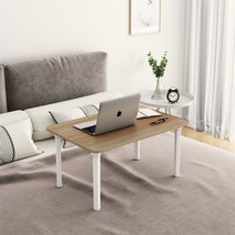 YEAR COLOR 595*395 좌식 밥상 접이식 테이블 좌식 쇼파 거실테이블 라운드 테이블, 우드
