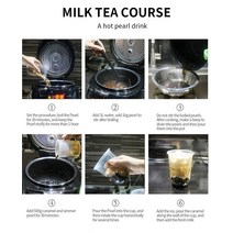커피콩빵 기계 떡만드는 만두만드는 호떡 기계 상업 전문가용 자동 거품 아카시아 진주 우유 차 밥솥 기계, 01 220V_02 AU
