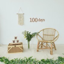 아기포토존 소품 세트 600일 300일 50일 돌 사진 셀프 촬영 아기방 스튜디오, 4. [벽소품] 폼폼이(민트그린)