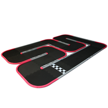 RC카 트랙 서킷 레이싱 2x3m 주행 도로 레이스, 검정과 빨강 2x3 평방 미터 공식 표준