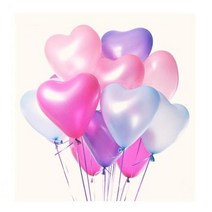 파티생각 펄하트풍선 30cm 100입 혼합, 단품