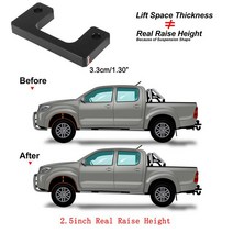 쇽업 에어 쇼바 서스펜션 전면 레벨링 리프트 키트 쉐보레 실베라도 2007-2018 GMC 시에라 1500 2WD 4WD, 05 2.5 inch