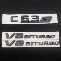 3d abs car 스타일링 트렁크 스티커 편지 c63s 리어 스타 로고 v8 biturbo 엠블럼 for mercedes c 63 s amg w205 w204 accessorie, 글로시 블랙