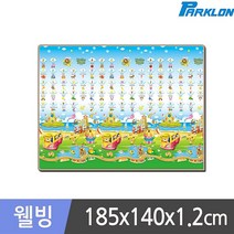 파크론매트 놀이방매트 185x140x1.2cm 아기놀이방매트 아기매트 5종 유아 아기, 환상의섬 185