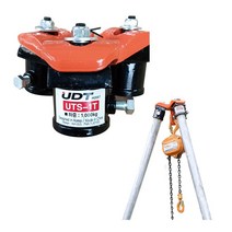 UDT 호이스트 체인블록거치대 UTS-1T(1.0T) 1톤용 체인삼각대 체인블럭삼각대 48mm 비계파이프사용 파이프는미포함