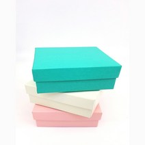 바미샵 3색 민자 파스텔 세트 케이스 주얼리 선물 사은품용 b0675, 민트9x9, 1개