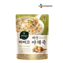 CJ죽 비비고죽/햇반 소프트밀 버섯야채죽 420g, 1개