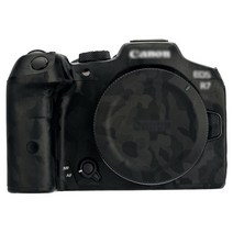 JJC 카메라 바디 스티커 보호 스킨 필름 키트 캐논 EOS R7 피트 커버 안티 스크래치 장식 랩 액세서리, 02 Shadow Black