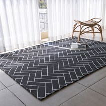 봄여름 시어서커 원단 거실 러그 침실 카페트 D그레이