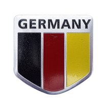 카포카 자동차 국기 엠블럼 스티커 (독일 이탈리아 프랑스 영국 스웨덴 미국), 08. 방패 독일, 방패형