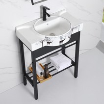 간이 카운터 세면대 싱크대 욕실 하부장 탑볼 세면장, 45cm