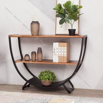 현관 복도 엔틱 반원 콘솔 틈새 테이블 포인트 유니크 가구, 옵션2 - 100 x 32 x 75