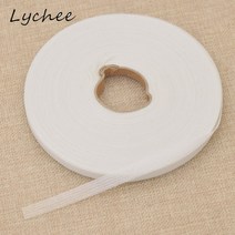 열매 100m 검정 흰색 부직포 심지 단면 접착 테이프 패브릭 의류 장식 리본 천, 1, 01 1