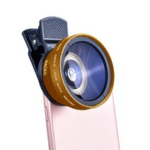 아이폰 망원렌즈 pro 광학 외부 고화질 매크로 카메라 렌즈 for iphone 12 13 3in1 iphonex xs max 전화 휴대 전화 범용 클립 . 초광각 앰프, 황금, 일반