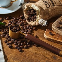 황동 커피스쿱 월넛 커피숟가락 우드 계랑스푼 N, 1개