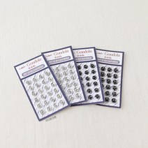 인형옷 스냅단추 4종 5mm 7mm 육일돌 똑딱이 인형옷부자재, 5mm 흑니켈