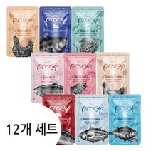 프라미 고양이 습식 파우치 70g 12개 고양이 기능성 간식 키튼 어덜트 시니어, 시니어 밸런스에이징(참치+연어) 12개