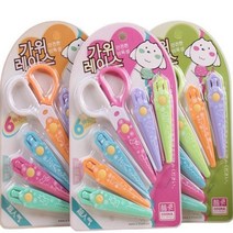 종이 커터 플라스틱 가위 1 세트 스크랩북 어린이 사무실 학교 용품 어 문구