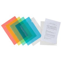 고투명 클리어홀더 적색 10개팩 OfficeDEPOT