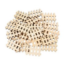 목재휀스 알미늄 대문 목재 울타리 2040 미완성 나무 정원 공예 공백 하우스 장식 미니 장식품, A01+20pcs