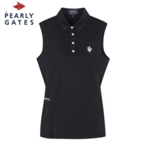 파리게이츠 파리게이츠 여성 메쉬 배색 민소매 티셔츠 521A2TO060_BK