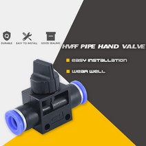 HVFF 4mm 6mm 8mm 10mm 공압 부품 직접 수동 오픈 조인트 플로우 밸브 스위치 가스, 05 HVFF-04