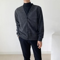 클로즈컬렉션 미니멀 세미오버핏 데일리 웨어 골지 니트 가디건