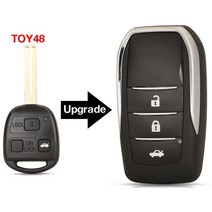 자동차 키링 키케이스 키홀더 Jingyuqin 2/3 버튼 원격 키 쉘 케이스 렉서스 RX300 SC430, 02 3 버튼