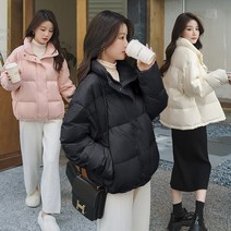 바이얼리 오버핏 베이직 숏패딩 / 빅사이즈