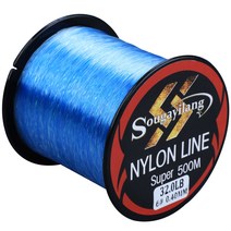 Sougayilang5M 모노필라멘트 라인 6LB 초강력 나일론 낚싯줄 리더 라인싱킹 잉, 05 0.45mm 36.3LB, 01 500m Blue