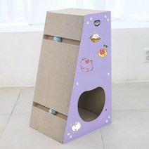 세이오앙 빅 수직 고양이 스크래쳐 3in1 숨숨집 조립형