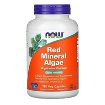 나우푸드 Red Mineral Algae 180 식물성 캡슐 Vitamin D2 Calcium Magnesium stearic acid 스테아르산 silica 이산화규소