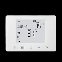 WiFi 스마트 온도 조절기 벽걸이 가스 보일러 물 전기 바닥 난방 온도 컨트롤러 Alexa Google 홈과 함께 작동, HY09-GBWRW