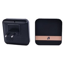 무선초인종 스마트 무선 와이파이 비디오 초인종 스마트 도어 인터콤 보안 720P 카메라 벨, EU