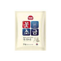 해표 꽃소금, 3kg, 4개