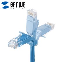 SANWA SUPPLY UTP 커넥터) 5m(플렉시블 다이렉트케이블 CAT.5E 1WA325CD, 1개, 1개