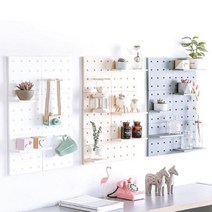 DIY 인테리어 벽걸이 타공판 선반 1P/인테리어선반, 아이보리