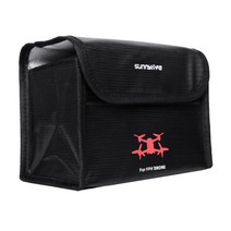 FCSHOP 내화 폭발 방지 배터리 가방 Lipo 충전 및 보관 DJI FPV 화재 및 방수 LiPo 배터리 파우치 보호 가방 RC 장난감, 88x61x42mm, 내화 재료, 3 드론 용 배터리