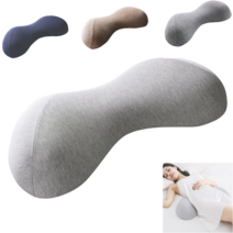 메모리폼 허리베개 수면 허리쿠션 다리베게 받침대 바른자세 임부 숙면베개 허리보호대, 커피색