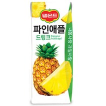 칠성 탕비실 손님대접 가족간식 델몬트 드링크 파인애플 주스 과즙음료 과일주스 생과일 190ML 48개, 2세트