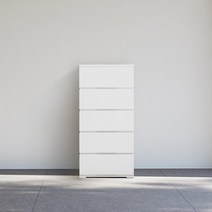 [달콤디자인] 츄닝 주니어 수납 5단 서랍장 600 /착불, 화이트