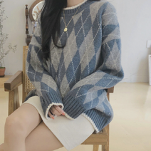 동자언니 bebedi 여성용 얀가일 긴팔 니트티