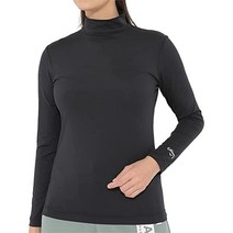 캘러웨이 C22932200 여성 긴팔 하이넥 셔츠 Continuous Classic Product Sweat Absorbent Quick Drying UPF 50 골프 Inner