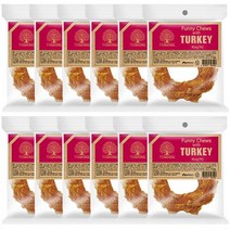 펫스토리 퍼니츄 반려동물 간식 링 M, 칠면조, 12개